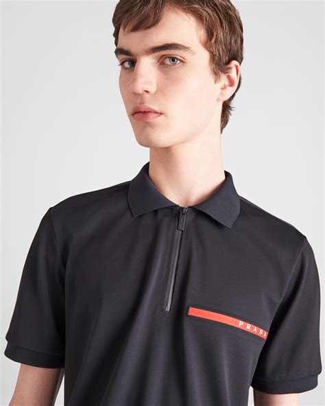 prada poloshirt black|prada polo men's.